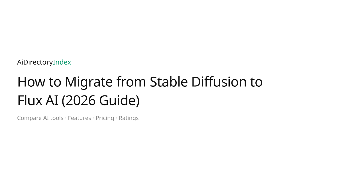 How to Migrate from Stable Diffusion to Flux AI (2026 Guide ...